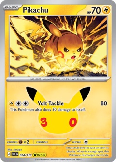 Pikachu 02/30 from 30th Celebration, art by danciao