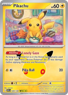 Pikachu 06/30 from 30th Celebration, art by sowsow