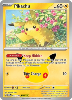 Pikachu 11/30 from 30th Celebration, art by Narumi Sato
