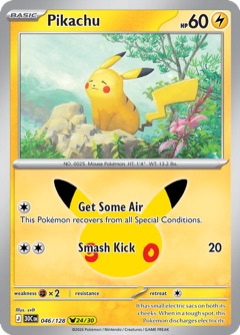 Pikachu 24/30 from 30th Celebration, art by svlt